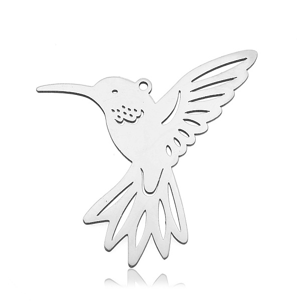 PandaHall 201 Stainless Steel Pendants, Laser Cut, Bird, Stainless Steel Color, 34x39.5x1mm, Hole: 1.5mm 201 Stainless Steel Bird
PandaHall 201 Stainless Steel Pendants, Laser Cut, Bird, Stainless Steel Color, 34x39.5x1mm, Hole: 1.5mm 201 Stainless Steel Bird