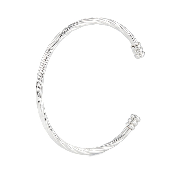 PandaHall 304 Stainless Steel Cuff Bangles, Cable Wire Open Bangles, Stainless Steel Color, Inner Diameter: 2-3/8 inch(5.9cm) 304 Stainless...
PandaHall 304 Stainless Steel Cuff Bangles, Cable Wire Open Bangles, Stainless Steel Color, Inner Diameter: 2-3/8 inch(5.9cm) 304 Stainless...