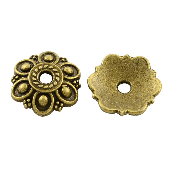 PandaHall Tibetan Style Alloy Flower Bead Caps, 6-Petal, Cadmium Free & Nickel Free & Lead Free, Antique Bronze, 14x13x3mm, Hole: 2mm Alloy
PandaHall Tibetan Style Alloy Flower Bead Caps, 6-Petal, Cadmium Free & Nickel Free & Lead Free, Antique Bronze, 14x13x3mm, Hole: 2mm Alloy