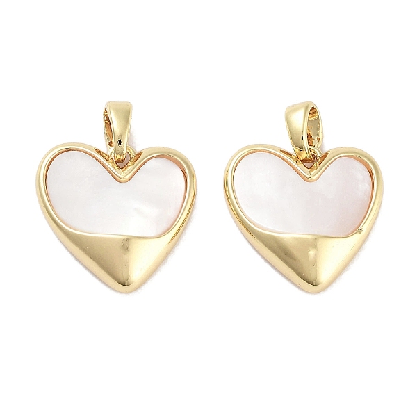 PandaHall Brass Pave Natural Shell Heart Charms, Real 18K Gold Plated, 15x15x4.5mm, Hole: 4.5x3mm Shell Heart
PandaHall Brass Pave Natural Shell Heart Charms, Real 18K Gold Plated, 15x15x4.5mm, Hole: 4.5x3mm Shell Heart