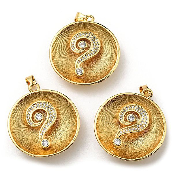 PandaHall Brass with Cubic Zirconia Pendants, Long-Lasting Plated, Lead Free & Cadmium Free, Flat Round, Real 18K Gold Plated, 29.5x27x5.5mm..., Clear
PandaHall Brass with Cubic Zirconia Pendants, Long-Lasting Plated, Lead Free & Cadmium Free, Flat Round, Real 18K Gold Plated, 29.5x27x5.5mm..., Clear