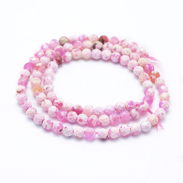 PandaHall Natural Fire Crackle Agate Beads Strands, Dyed & Heated, Faceted, Round, Pink, 4mm, Hole: 0.5mm, about 80pcs/strand, 14.7 inch...
PandaHall Natural Fire Crackle Agate Beads Strands, Dyed & Heated, Faceted, Round, Pink, 4mm, Hole: 0.5mm, about 80pcs/strand, 14.7 inch...