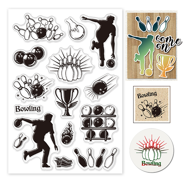 PandaHall Custom PVC Plastic Clear Stamps, for DIY Scrapbooking, Photo Album Decorative, Cards Making, Bowling, 160x110x3mm Plastic Sports...
PandaHall Custom PVC Plastic Clear Stamps, for DIY Scrapbooking, Photo Album Decorative, Cards Making, Bowling, 160x110x3mm Plastic Sports...
