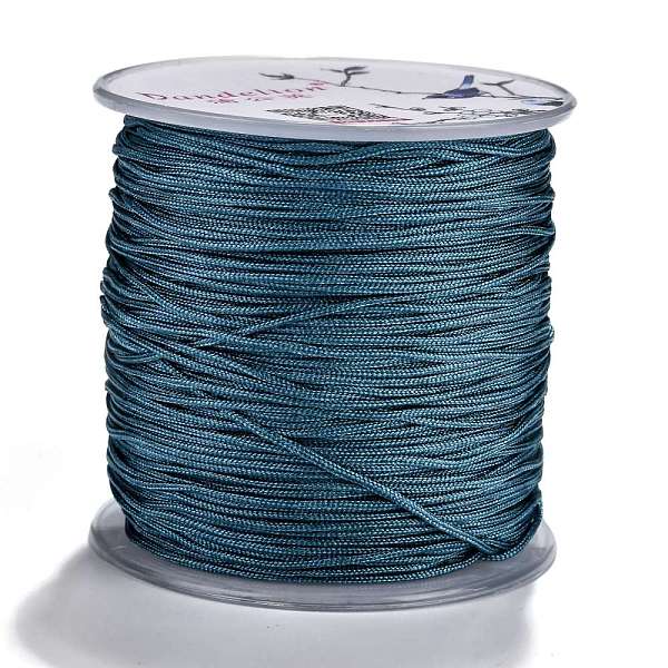 PandaHall Nylon Threads, Steel Blue, 1mm, about 109.3yards/roll(100m/roll) Nylon 
PandaHall Nylon Threads, Steel Blue, 1mm, about 109.3yards/roll(100m/roll) Nylon