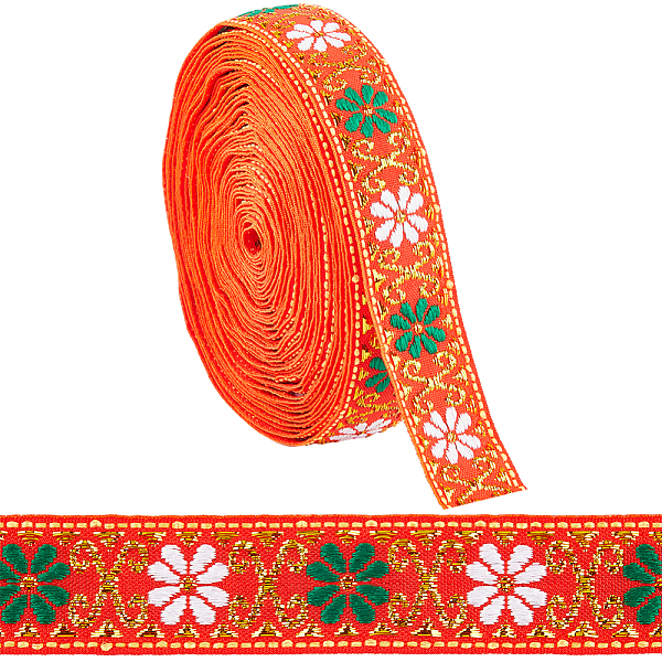 PandaHall 7M Flat Ethnic Style Polyester Ribbon, Jacquard Ribbon, Tyrolean Ribbon, Garment Accessories, Orange Red, 7/8 inch(22mm), about...
PandaHall 7M Flat Ethnic Style Polyester Ribbon, Jacquard Ribbon, Tyrolean Ribbon, Garment Accessories, Orange Red, 7/8 inch(22mm), about...
