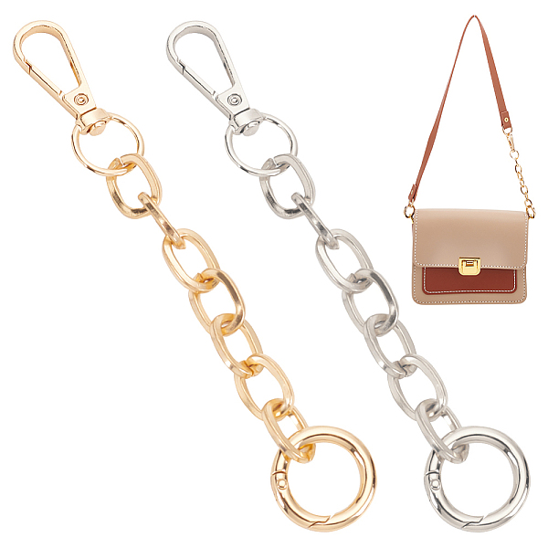 PandaHall WADORN 2Pcs 2 Colors Iron Cable Chain Purse Strap Extenders, with Swivel Clasps & Spring Gate Ring, for Bag Replacement...
PandaHall WADORN 2Pcs 2 Colors Iron Cable Chain Purse Strap Extenders, with Swivel Clasps & Spring Gate Ring, for Bag Replacement...