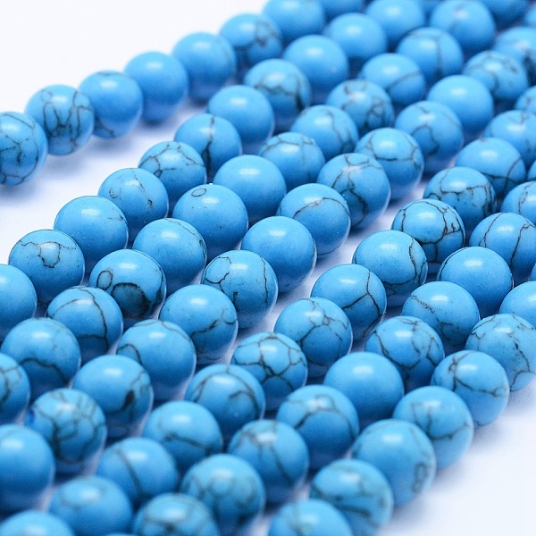 PandaHall Synthetic Turquoise Beads Strands, Round, Blue, 4mm, Hole: 1mm, about 81~82pcs/strand, 14.5 inch(37cm) Synthetic Turquoise Round...
PandaHall Synthetic Turquoise Beads Strands, Round, Blue, 4mm, Hole: 1mm, about 81~82pcs/strand, 14.5 inch(37cm) Synthetic Turquoise Round...