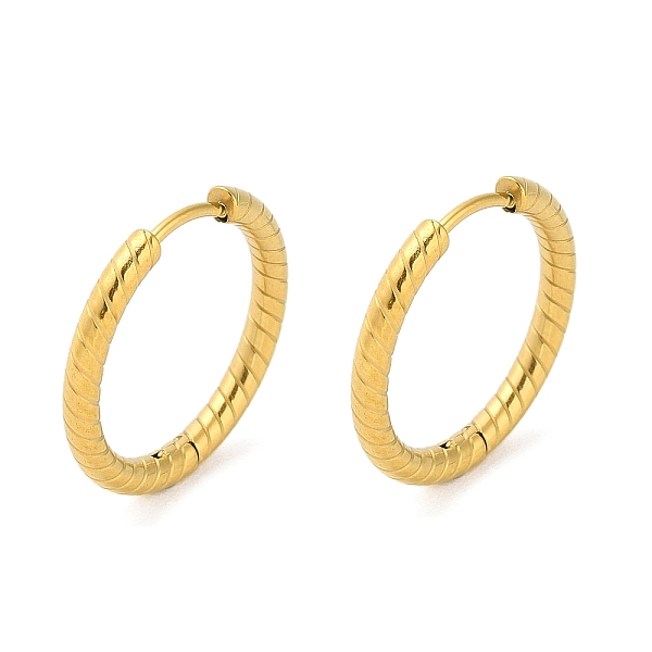 PandaHall Ion Plating(IP) 304 Stainless Steel Twist Rope Huggie Hoop Earrings, Real 18K Gold Plated, 20.5x2.5mm 304 Stainless Steel Ring
PandaHall Ion Plating(IP) 304 Stainless Steel Twist Rope Huggie Hoop Earrings, Real 18K Gold Plated, 20.5x2.5mm 304 Stainless Steel Ring