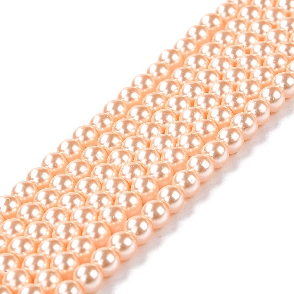 PandaHall Eco-Friendly Grade A Glass Pearl Beads, Pearlized, Round, PeachPuff, 6mm, Hole: 1.2~1.5mm, about 68pcs/Strand, 16''(40.64cm) Glass..., Brown
PandaHall Eco-Friendly Grade A Glass Pearl Beads, Pearlized, Round, PeachPuff, 6mm, Hole: 1.2~1.5mm, about 68pcs/Strand, 16''(40.64cm) Glass..., Brown