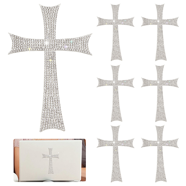PandaHall Self Adhesive Glitter Rhinestone Sticker, Religion Cross Appliques, Crystal, 119x79x1.5mm Glass Rhinestone Cross Clear
PandaHall Self Adhesive Glitter Rhinestone Sticker, Religion Cross Appliques, Crystal, 119x79x1.5mm Glass Rhinestone Cross Clear