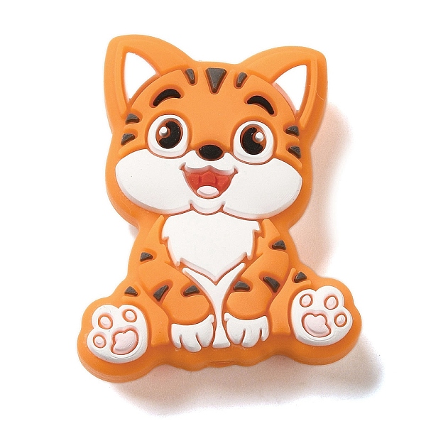 PandaHall Cat Silicone Focal Beads, DIY Nursing Necklaces Making, Orange, 30x24x9.5mm, Hole: 2mm Silicone Cat Shape Orange
PandaHall Cat Silicone Focal Beads, DIY Nursing Necklaces Making, Orange, 30x24x9.5mm, Hole: 2mm Silicone Cat Shape Orange