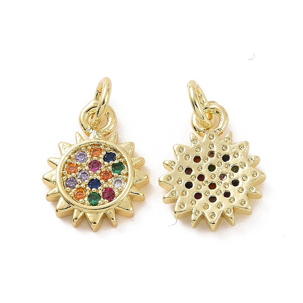 PandaHall Brass Micro Pave Cubic Zirconia Charms, with Jump Ring, Sun Charm, Real 18K Gold Plated, 13.5x10.5x2mm, Hole: 3.2mm Brass+Cubic...
PandaHall Brass Micro Pave Cubic Zirconia Charms, with Jump Ring, Sun Charm, Real 18K Gold Plated, 13.5x10.5x2mm, Hole: 3.2mm Brass+Cubic...