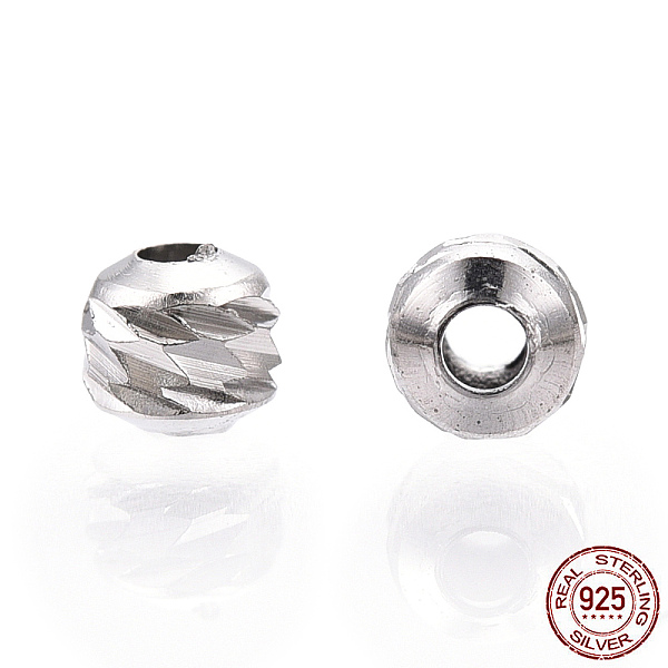 PandaHall Rhodium Plated 925 Sterling Silver Beads, Grooved Round, Nickel Free, Real Platinum Plated, 2.5x2.2mm, Hole: 0.8mm Sterling Silver...
PandaHall Rhodium Plated 925 Sterling Silver Beads, Grooved Round, Nickel Free, Real Platinum Plated, 2.5x2.2mm, Hole: 0.8mm Sterling Silver...