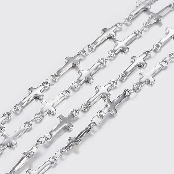 PandaHall 304 Stainless Steel Chains, Soldered, Cross Link Chains, Stainless Steel Color, 13.5x5x1.2mm 304 Stainless Steel
PandaHall 304 Stainless Steel Chains, Soldered, Cross Link Chains, Stainless Steel Color, 13.5x5x1.2mm 304 Stainless Steel