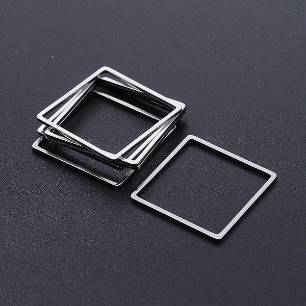 PandaHall 304 Stainless Steel Linking Rings, Laser Cut, Square, Stainless Steel Color, 20x20x1mm, Inner Size: 18x18mm 304 Stainless Steel...
PandaHall 304 Stainless Steel Linking Rings, Laser Cut, Square, Stainless Steel Color, 20x20x1mm, Inner Size: 18x18mm 304 Stainless Steel...