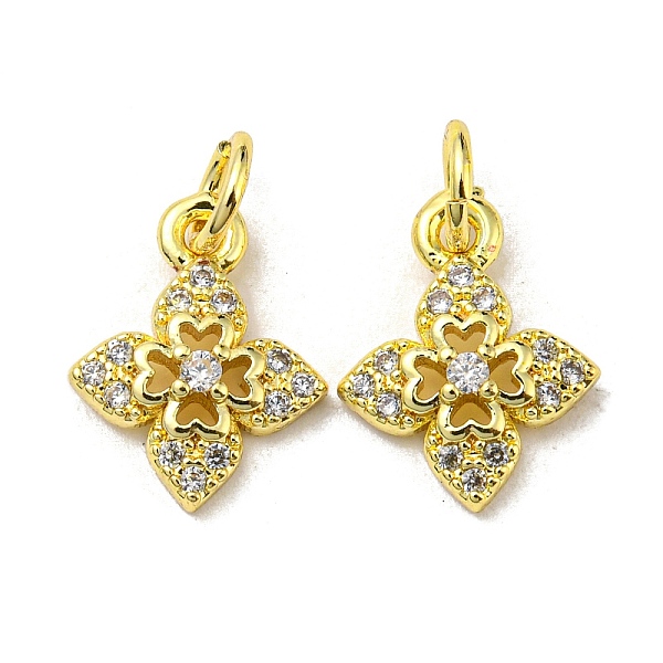 PandaHall Real 18K Gold Plated Brass Pendants, with Clear Cubic Zirconia and Jump Ring, Flower, 13x10x3mm, Hole: 3mm Brass+Cubic Zirconia...
PandaHall Real 18K Gold Plated Brass Pendants, with Clear Cubic Zirconia and Jump Ring, Flower, 13x10x3mm, Hole: 3mm Brass+Cubic Zirconia...