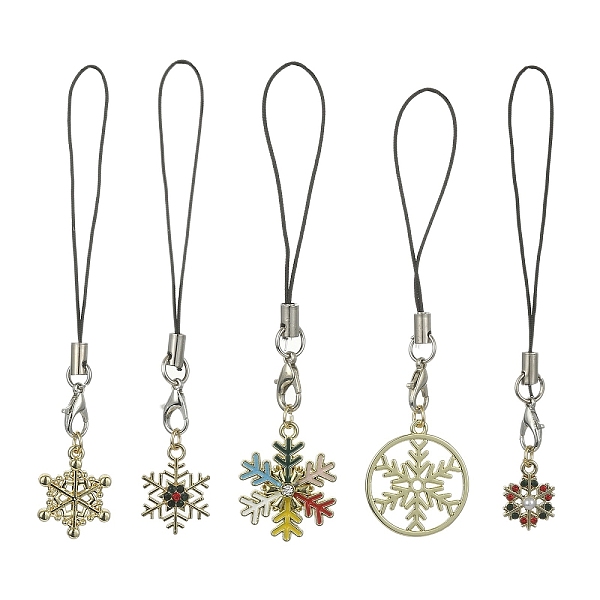 PandaHall Alloy Enamel Mobile Straps, Nylon Cord Mobile Accessories Decoration, Snowflake, Mixed Color, 9.6~9.9cm, 5pcs/set Alloy+Enamel..., Multicolor
PandaHall Alloy Enamel Mobile Straps, Nylon Cord Mobile Accessories Decoration, Snowflake, Mixed Color, 9.6~9.9cm, 5pcs/set Alloy+Enamel..., Multicolor