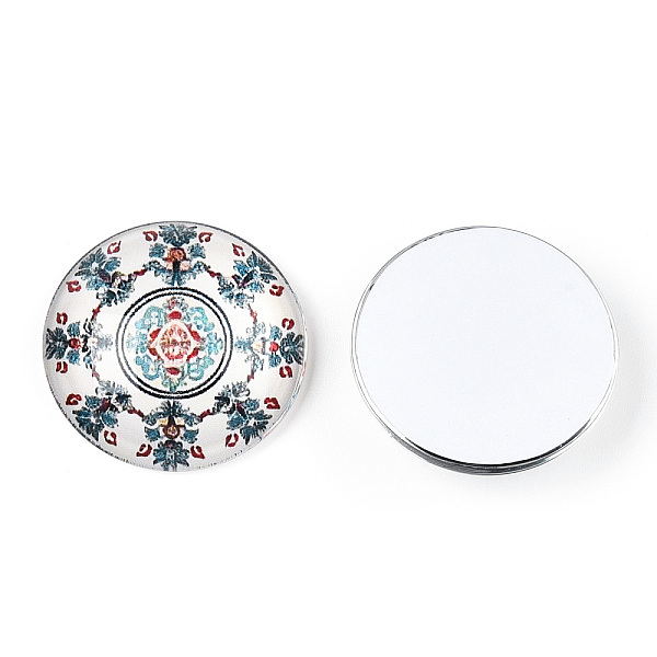 PandaHall Glass Cabochons, Half Round with Kaleidoscope Pattern, Colorful, 25x7.5mm Glass Half Round Multicolor
PandaHall Glass Cabochons, Half Round with Kaleidoscope Pattern, Colorful, 25x7.5mm Glass Half Round Multicolor