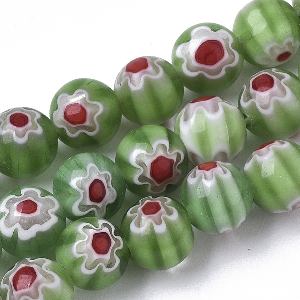 PandaHall Handmade Millefiori Lampwork Beads Strands, Round, Olive Drab, 8mm, Hole: 1.2mm, about 48pcs/strand, 14.17 inch(36cm) Millefiori..., Green
PandaHall Handmade Millefiori Lampwork Beads Strands, Round, Olive Drab, 8mm, Hole: 1.2mm, about 48pcs/strand, 14.17 inch(36cm) Millefiori..., Green