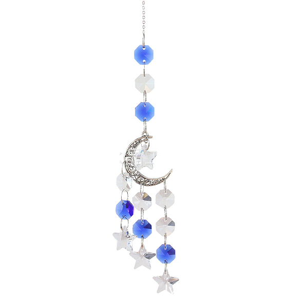 PandaHall Alloy Big Pendant Decorations, Moon Hanging Sun Catchers, K9 Crystal Glass, with Iron Findings, for Garden, Wedding, Lighting...
PandaHall Alloy Big Pendant Decorations, Moon Hanging Sun Catchers, K9 Crystal Glass, with Iron Findings, for Garden, Wedding, Lighting...