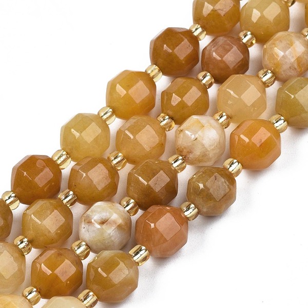 PandaHall Natural Topaz Jade Beads Strands, with Seed Beads, Faceted Bicone Barrel Drum, 7~8x7~8mm, Hole: 1mm, about 35~38pcs/strand, 13.82...
PandaHall Natural Topaz Jade Beads Strands, with Seed Beads, Faceted Bicone Barrel Drum, 7~8x7~8mm, Hole: 1mm, about 35~38pcs/strand, 13.82...