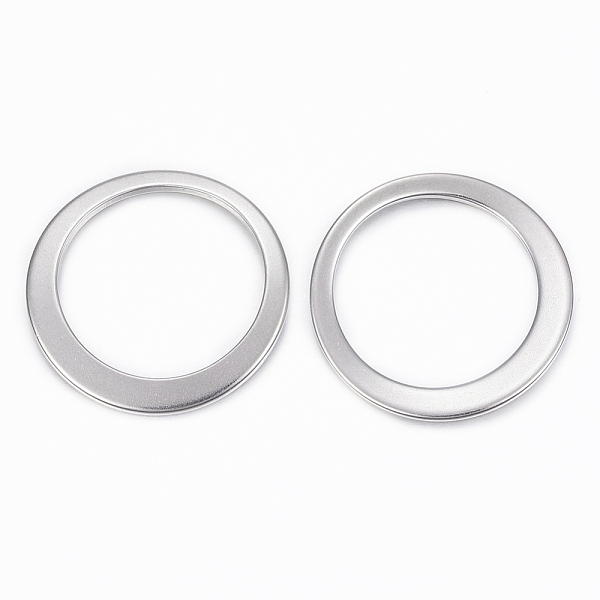 PandaHall 304 Stainless Steel Linking Rings, Stainless Steel Color, 33x1.5mm, about 26mm inner diameter 304 Stainless Steel Ring
PandaHall 304 Stainless Steel Linking Rings, Stainless Steel Color, 33x1.5mm, about 26mm inner diameter 304 Stainless Steel Ring