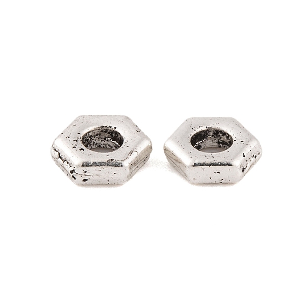 PandaHall Tibetan Style Alloy Beads, Lead Free & Cadmium Free, Hexagon, Antique Silver, 5.5x5.5x2mm, Hole: 2mm, 4166pcs/1000g Alloy Hexagon
PandaHall Tibetan Style Alloy Beads, Lead Free & Cadmium Free, Hexagon, Antique Silver, 5.5x5.5x2mm, Hole: 2mm, 4166pcs/1000g Alloy Hexagon