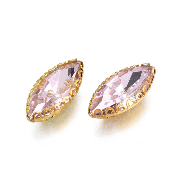 PandaHall Sew on Rhinestone, Transparent Glass Rhinestones, with Iron Prong Settings, Faceted, Horse Eye, Pink, 15.5x8x4.5mm, Hole: 0.9mm...
PandaHall Sew on Rhinestone, Transparent Glass Rhinestones, with Iron Prong Settings, Faceted, Horse Eye, Pink, 15.5x8x4.5mm, Hole: 0.9mm...
