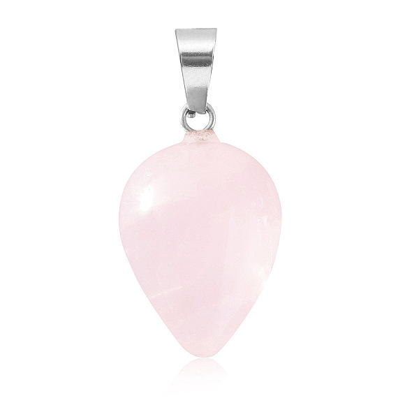 PandaHall Natural Rose Quartz Pendants, Teardrop Charms with Platinum Plated Metal Snap on Bails, 26x16mm Rose Quartz Teardrop
PandaHall Natural Rose Quartz Pendants, Teardrop Charms with Platinum Plated Metal Snap on Bails, 26x16mm Rose Quartz Teardrop