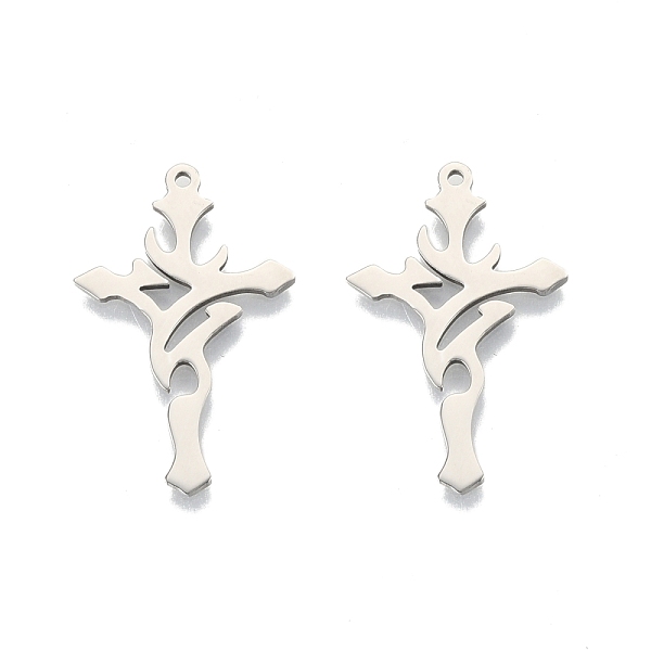PandaHall 201 Stainless Steel Pendants, Cross, Stainless Steel Color, 32.5x21x1.5mm, Hole: 1.4mm 201 Stainless Steel Cross
PandaHall 201 Stainless Steel Pendants, Cross, Stainless Steel Color, 32.5x21x1.5mm, Hole: 1.4mm 201 Stainless Steel Cross