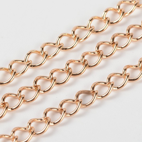 PandaHall Iron Twisted Chains, Unwelded, with Spool, Gold Plated, 7x5x1mm, about 328.08 Feet(100m)/roll Iron
PandaHall Iron Twisted Chains, Unwelded, with Spool, Gold Plated, 7x5x1mm, about 328.08 Feet(100m)/roll Iron
