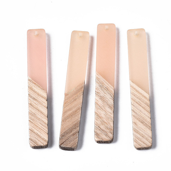 PandaHall Transparent Resin & Wood Big Pendants, Two Tone, Rectangle, Pink, 52x7.5x3.5mm, Hole: 2mm Resin+Wood Rectangle Pink
PandaHall Transparent Resin & Wood Big Pendants, Two Tone, Rectangle, Pink, 52x7.5x3.5mm, Hole: 2mm Resin+Wood Rectangle Pink