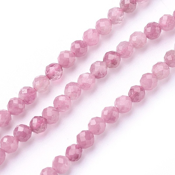 PandaHall Natural Pink Tourmaline Beads Strands, Faceted, Round, Hot Pink, 3mm, Hole: 0.5mm, about 115~130pcs/strand, 14.5~16.1 inch...
PandaHall Natural Pink Tourmaline Beads Strands, Faceted, Round, Hot Pink, 3mm, Hole: 0.5mm, about 115~130pcs/strand, 14.5~16.1 inch...