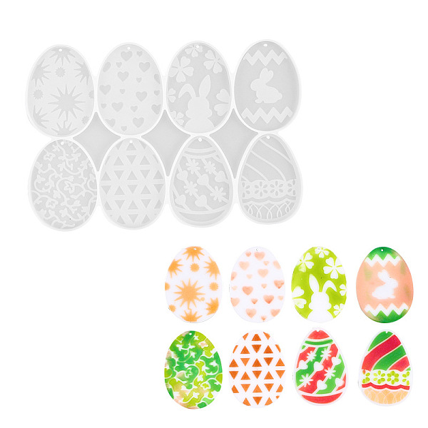 PandaHall Easter Egg Shaped Pendant Silicone Mold, Decoration Making, Resin Casting Molds, For UV Resin, Epoxy Resin Jewelry Making, White...
PandaHall Easter Egg Shaped Pendant Silicone Mold, Decoration Making, Resin Casting Molds, For UV Resin, Epoxy Resin Jewelry Making, White...
