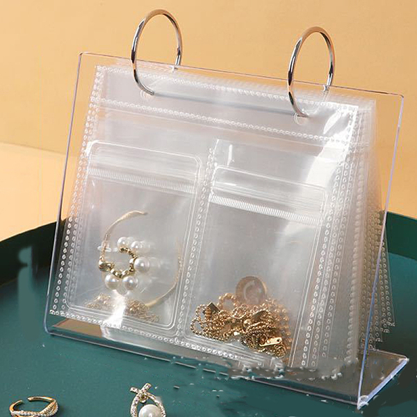 PandaHall 3 Inch Transparent Plastic Jewelry Storage Flip Album, with 30Pcs Clear Zip Lock Bags, Desktop PVC Anti Oxidation Jewelry Storage...
PandaHall 3 Inch Transparent Plastic Jewelry Storage Flip Album, with 30Pcs Clear Zip Lock Bags, Desktop PVC Anti Oxidation Jewelry Storage...