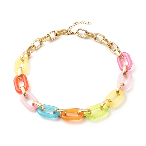 PandaHall Two Tone Acrylic Cable Chain Necklace for Teen Girl Women, Mixed Color, 18.11 inch(46cm) Acrylic Multicolor
PandaHall Two Tone Acrylic Cable Chain Necklace for Teen Girl Women, Mixed Color, 18.11 inch(46cm) Acrylic Multicolor