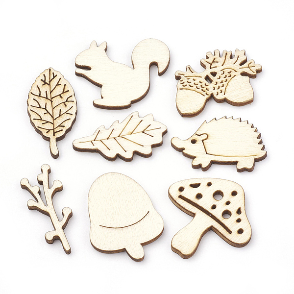 PandaHall Wooden Cabochons, Laser Cut Wood Shapes, Mixed Shape, PapayaWhip, 29~31x12~30x2.5mm Wood Mixed Shapes Orange
PandaHall Wooden Cabochons, Laser Cut Wood Shapes, Mixed Shape, PapayaWhip, 29~31x12~30x2.5mm Wood Mixed Shapes Orange