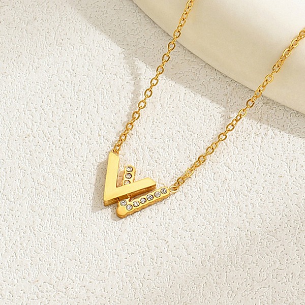 PandaHall Clear Cubic Zirconia Initial Letter W Pendant Necklace with Stainless Steel Chains, with Artificial Flower and Box, Real 18K Gold...
PandaHall Clear Cubic Zirconia Initial Letter W Pendant Necklace with Stainless Steel Chains, with Artificial Flower and Box, Real 18K Gold...