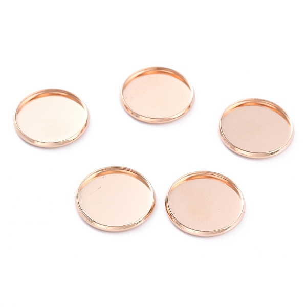 PandaHall 304 Stainless Steel Cabochon Settings, Plain Edge Bezel Cups, Flat Round, Rose Gold, 18x2mm Tray:16mm 304 Stainless Steel Flat...
PandaHall 304 Stainless Steel Cabochon Settings, Plain Edge Bezel Cups, Flat Round, Rose Gold, 18x2mm Tray:16mm 304 Stainless Steel Flat...