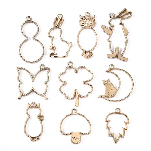 PandaHall Rack Plating Alloy Open Back Bezel Pendants, For DIY UV Resin, Epoxy Resin, Pressed Flower Jewelry, Mixed Shapes, Golden...
PandaHall Rack Plating Alloy Open Back Bezel Pendants, For DIY UV Resin, Epoxy Resin, Pressed Flower Jewelry, Mixed Shapes, Golden...