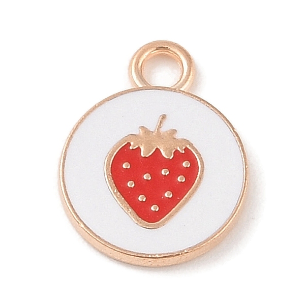 PandaHall Alloy Enamel Pendants, Light Gold, Flat Round with Strawberry Charm, White, 17x13x2mm, Hole: 2.4mm Alloy+Enamel Strawberry White
PandaHall Alloy Enamel Pendants, Light Gold, Flat Round with Strawberry Charm, White, 17x13x2mm, Hole: 2.4mm Alloy+Enamel Strawberry White