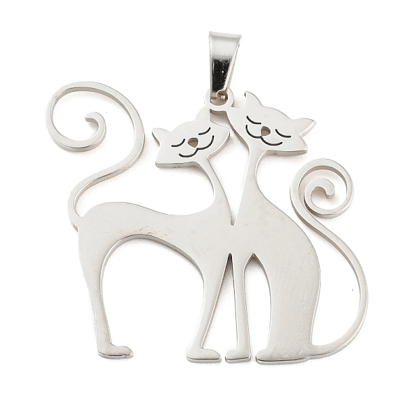 PandaHall 304 Stainless Steel Pendants, Laser Cut, Cat Charm, Stainless Steel Color, 27x30x1mm, Hole: 3x5mm 304 Stainless Steel Cat Shape
PandaHall 304 Stainless Steel Pendants, Laser Cut, Cat Charm, Stainless Steel Color, 27x30x1mm, Hole: 3x5mm 304 Stainless Steel Cat Shape