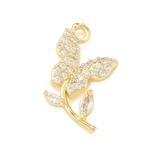 PandaHall Brass Micro Pave Cubic Zirconia Charms, Butterfly with Leaf Charm, Real 18K Gold Plated, 18x12x2.5mm, Hole: 1.6mm Brass+Cubic..., Clear
PandaHall Brass Micro Pave Cubic Zirconia Charms, Butterfly with Leaf Charm, Real 18K Gold Plated, 18x12x2.5mm, Hole: 1.6mm Brass+Cubic..., Clear