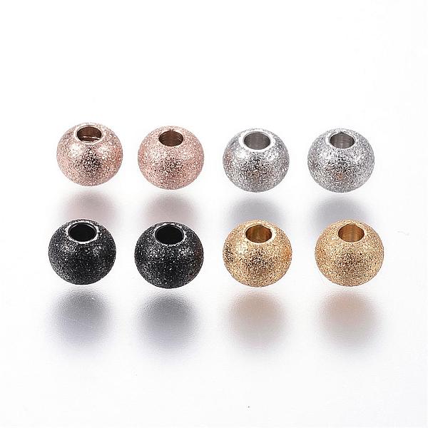 PandaHall 304 Stainless Steel Textured Beads, Round, Mixed Color, 6x5mm, Hole: 2mm 304 Stainless Steel Round Multicolor
PandaHall 304 Stainless Steel Textured Beads, Round, Mixed Color, 6x5mm, Hole: 2mm 304 Stainless Steel Round Multicolor