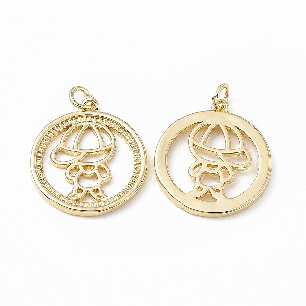 PandaHall Brass Pendants, with Jump Ring, Ring with Boy Charms, Real 18K Gold Plated, 22.5x20x2mm, Hole: 3mm Brass Ring
PandaHall Brass Pendants, with Jump Ring, Ring with Boy Charms, Real 18K Gold Plated, 22.5x20x2mm, Hole: 3mm Brass Ring