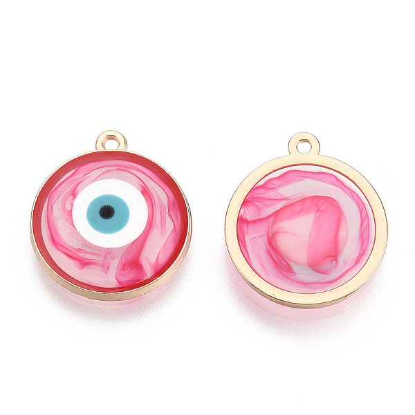 PandaHall Epoxy Resin Enamel Pendants, Evil Eye Charms, with Rack Plating Light Gold Tone Alloy Open Back Bezel, Cadmium Free & Nickel Free..., Red
PandaHall Epoxy Resin Enamel Pendants, Evil Eye Charms, with Rack Plating Light Gold Tone Alloy Open Back Bezel, Cadmium Free & Nickel Free..., Red