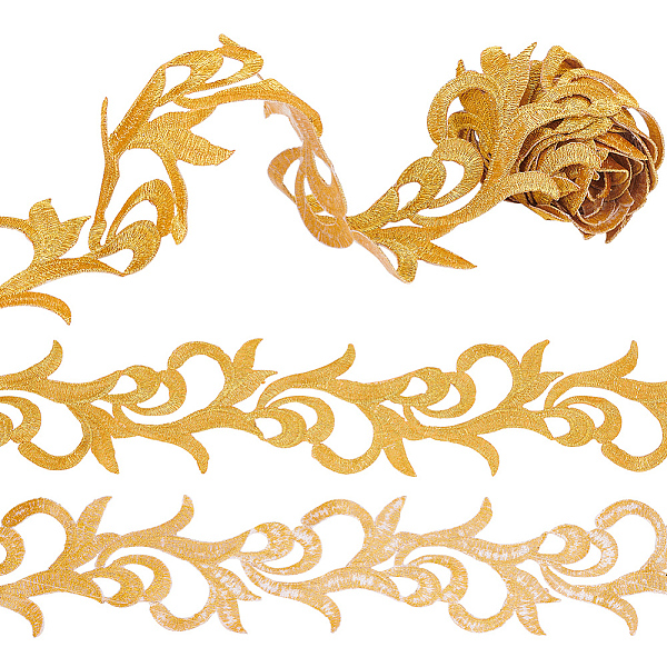 PandaHall 2M Floral Embroidery Iron on/Sew on Polyester Ribbon Patches, Hollow Trim for Costume Accessories, Cloud Pattern, 2-3/4 inch(70mm)...
PandaHall 2M Floral Embroidery Iron on/Sew on Polyester Ribbon Patches, Hollow Trim for Costume Accessories, Cloud Pattern, 2-3/4 inch(70mm)...