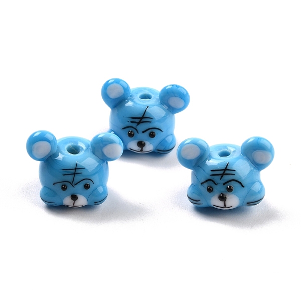 PandaHall Handmade Porcelain Beads, Tiger, Deep Sky Blue, 14x18~19x14~14.5mm, Hole: 2.3~2.5mm Porcelain Tiger
PandaHall Handmade Porcelain Beads, Tiger, Deep Sky Blue, 14x18~19x14~14.5mm, Hole: 2.3~2.5mm Porcelain Tiger