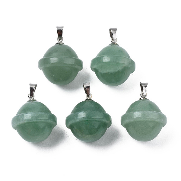 PandaHall Natural Green Aventurine Pendants, with Stainless Steel Color Tone Stainless Steel Findings, Planet, 22.5x20mm, Hole: 3x5mm Green...
PandaHall Natural Green Aventurine Pendants, with Stainless Steel Color Tone Stainless Steel Findings, Planet, 22.5x20mm, Hole: 3x5mm Green...