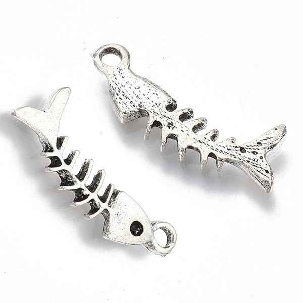 PandaHall Tibetan Style Alloy Pendants, Cadmium Free & Lead Free, Fishbone, Antique Silver, 25.5x9x2mm, Hole: 2mm, about 1000pcs/1000g Alloy...
PandaHall Tibetan Style Alloy Pendants, Cadmium Free & Lead Free, Fishbone, Antique Silver, 25.5x9x2mm, Hole: 2mm, about 1000pcs/1000g Alloy...